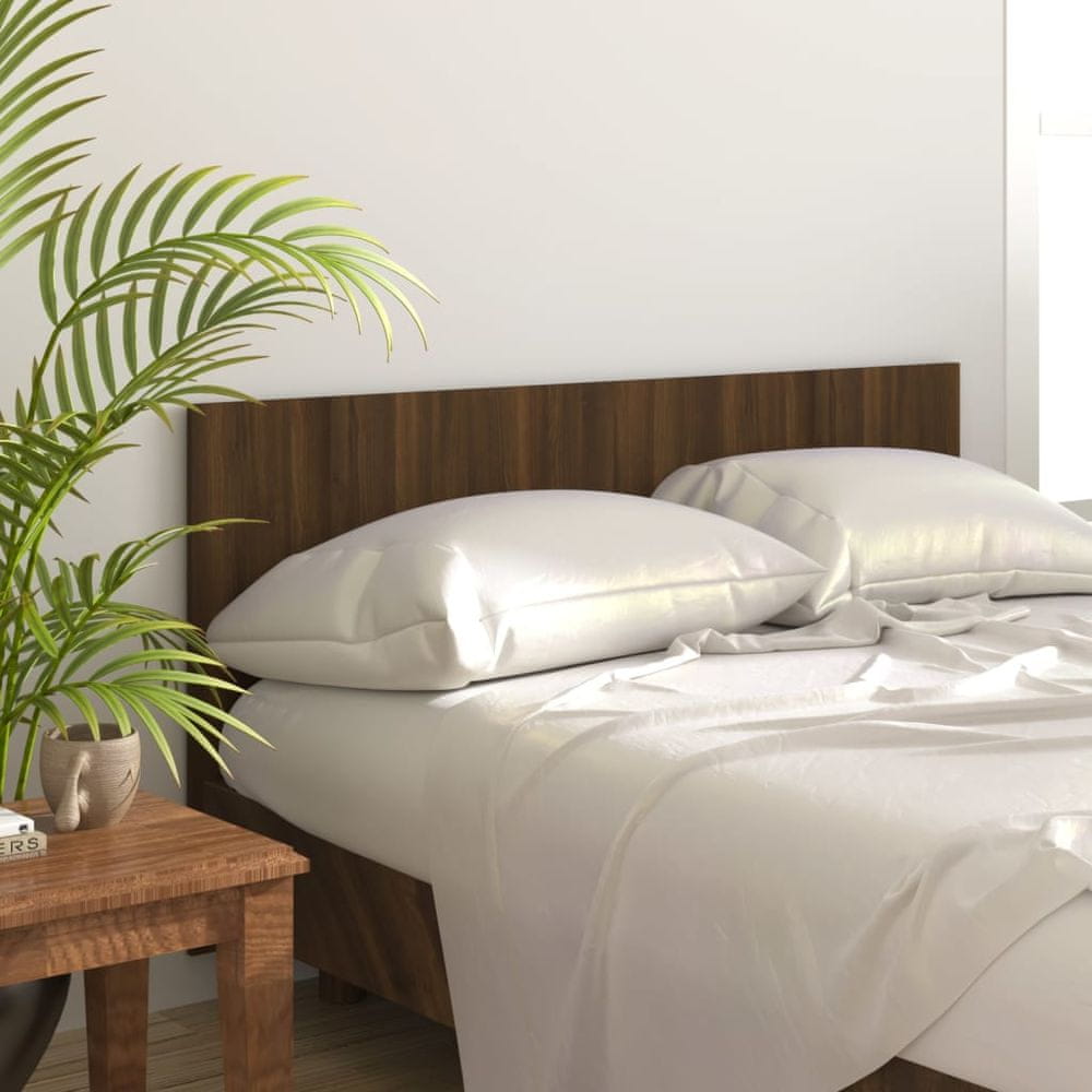 Vidaxl Čelo postele, hnedý dub, 160x1,5x80 cm